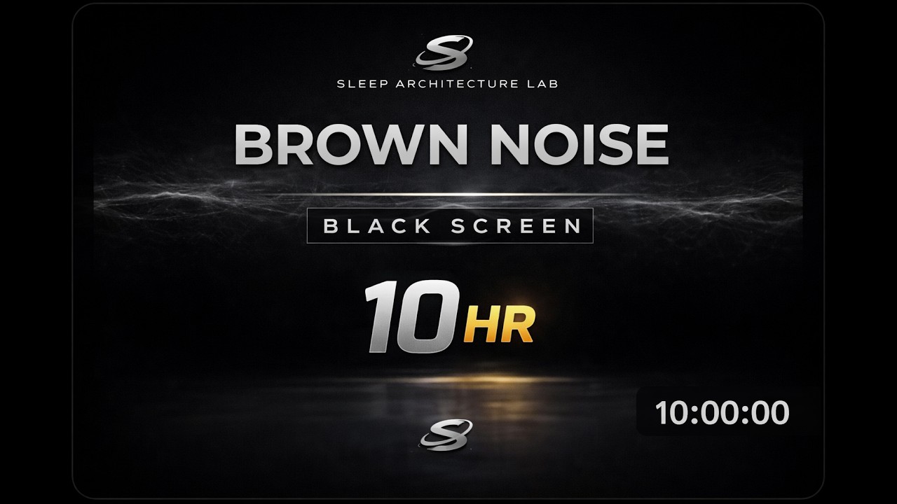 Brown Noise for Deep Sleep (10 Hours) | Black Screen After 1 Minute