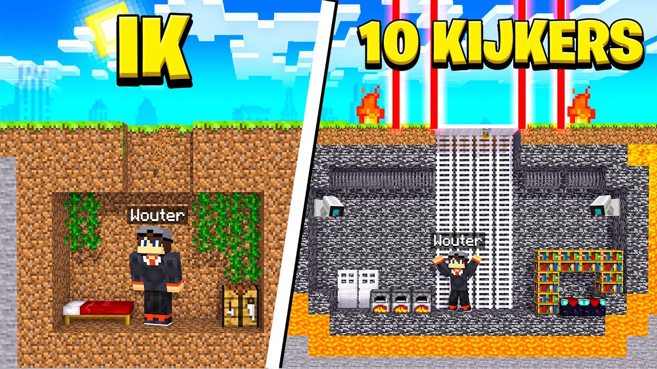 10 Kijkers Bouwden MEGA Veilige Bunker In 1 Uur!😱