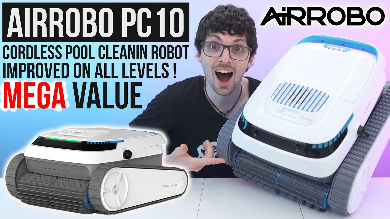 The Best Robotic Pool Cleaner AiRROBO PC10 in 2025! - In-Depth Review & Test (No App Needed)