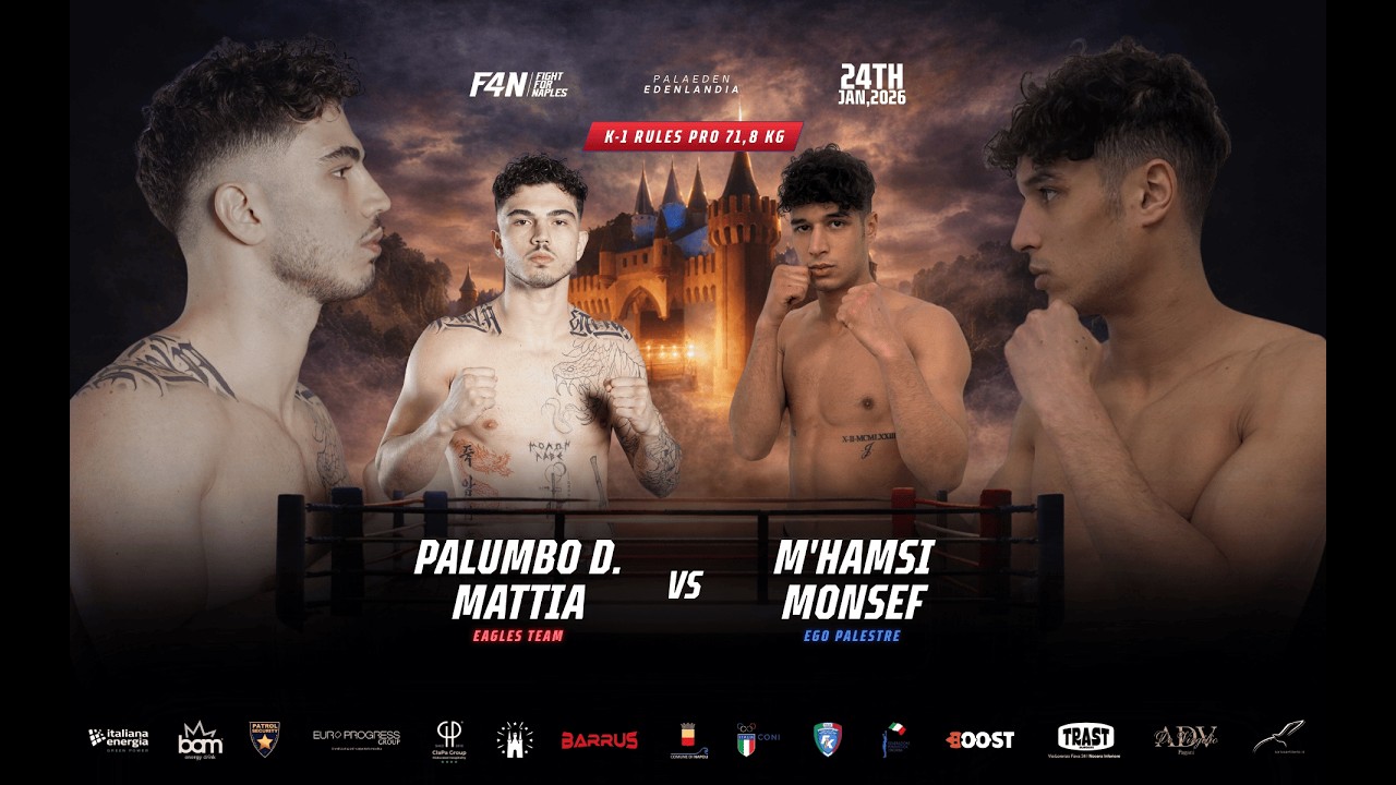 P. De Vivo Mattia VS M'Hamsi Monsef | K-1 RULES Titolo Italiano WAKO Pro 71,8Kg | F4N #7