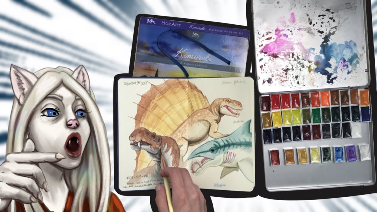 MozArt 40  watercolors Tin First impressions and Review