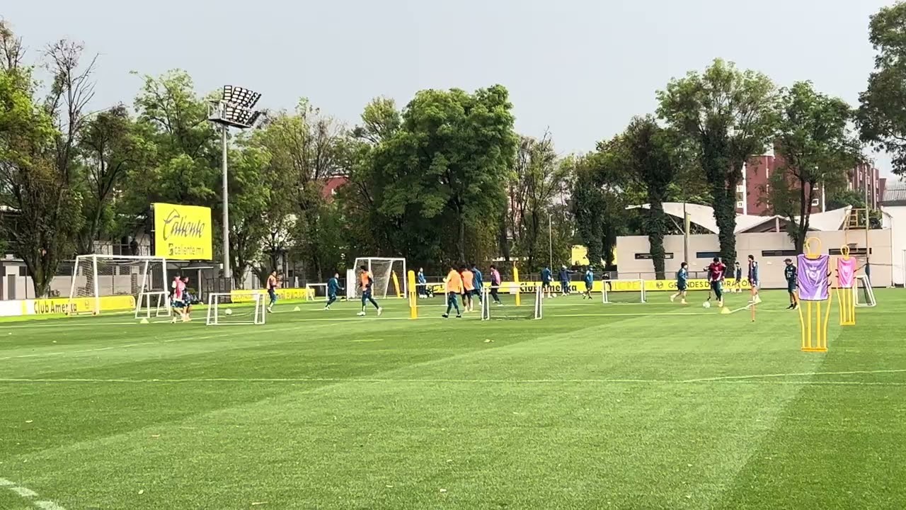 Aspectos del entrenamiento del América previo a los Octavos de Final de la “Concachampions” ⚽️🏟️