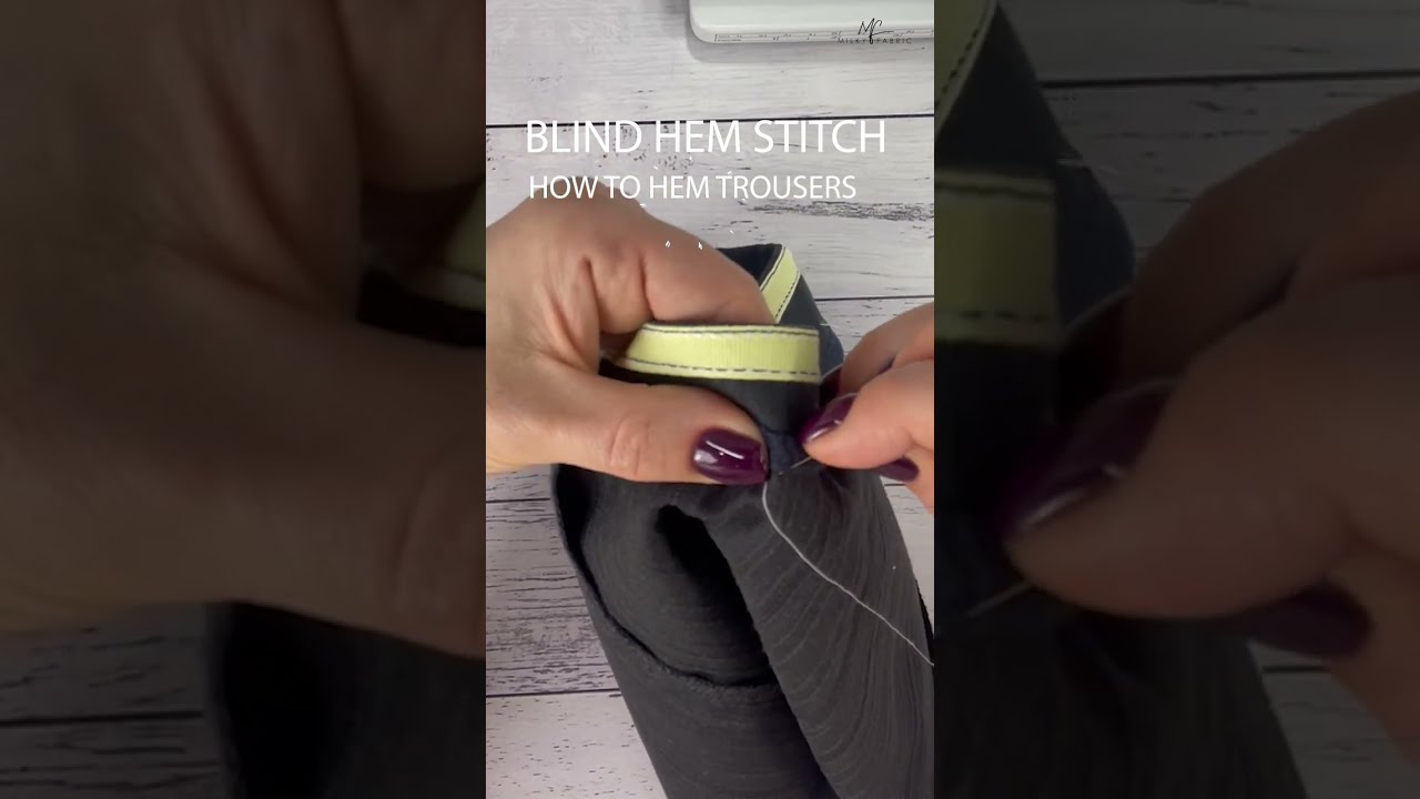 How to hem trousers #shorts
