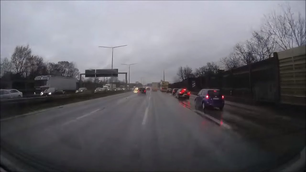 Autobahn A3 Leverkusen mit vs ohne Beleuchtung
