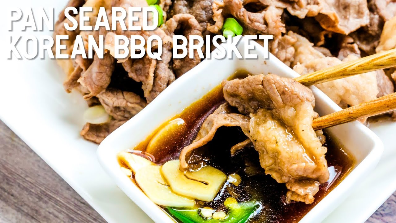 Pan Seared Korean BBQ Brisket