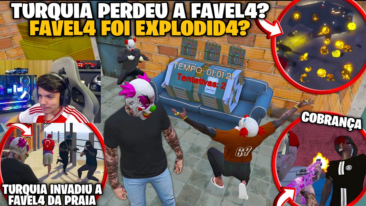 TURQUIA PERDEU A FAVEL4? | FAVEL4 EXPL0DIU? | + INVAS&Atilde;O NA FAVEL4 DA PRAIA | BK EXPLODIU A FAVEL4!