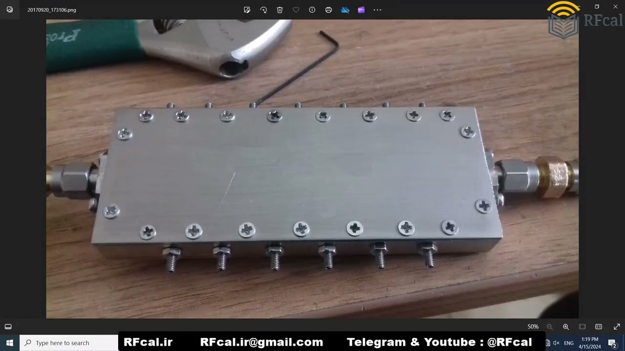 Waveguide Bandpass Filter 2.5_4 GHz