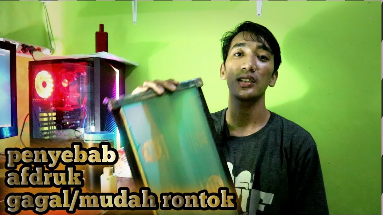 Penyebab afdruk rontok / susah rontok | screen printing