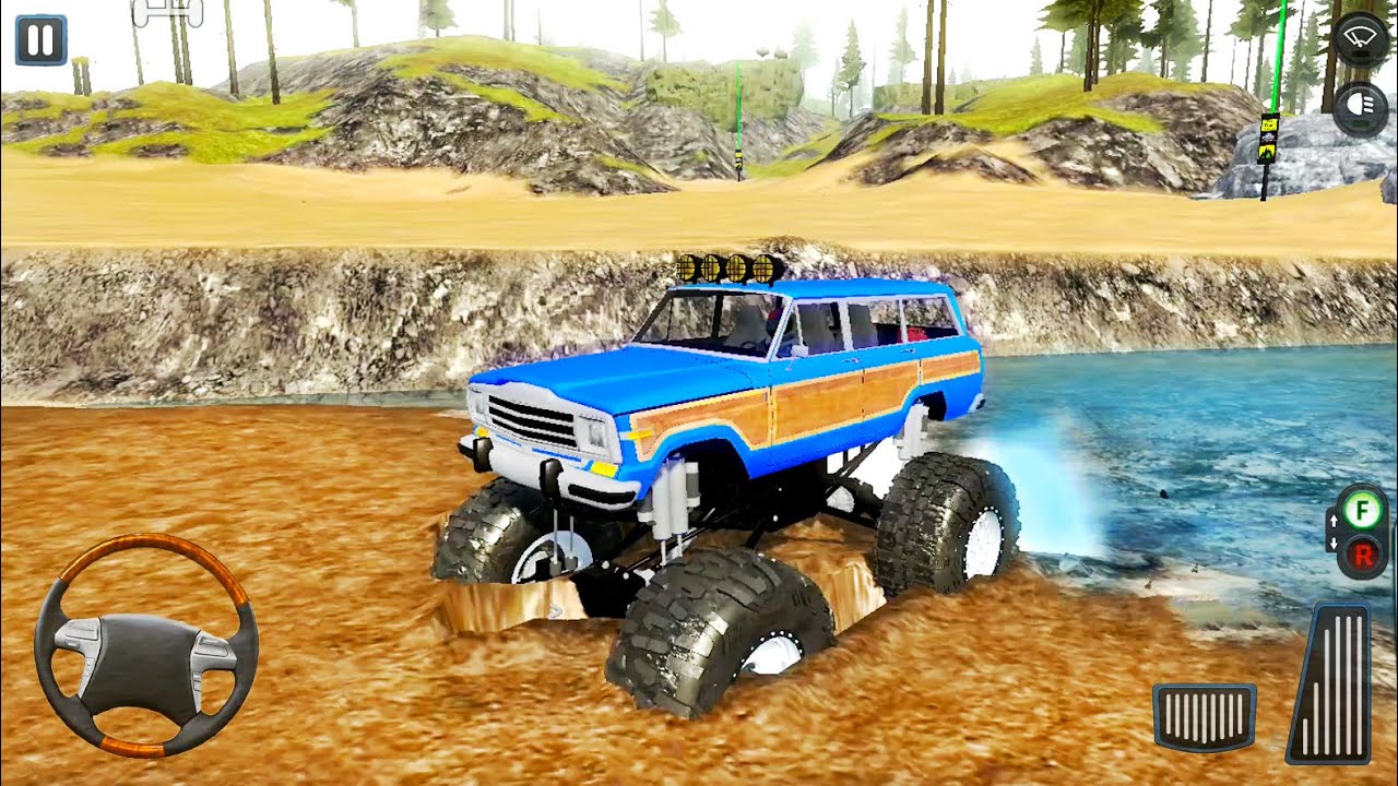 Monster Truck Driving In Offroad Outlaws #4 - Mud and Rocks - Android Gameplay