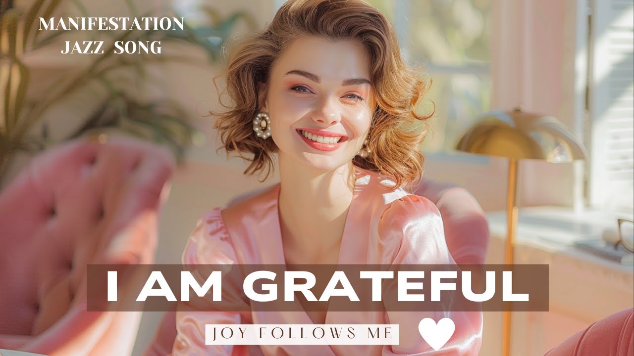 Gratitude Affirmations 💖 Retro Jazz Music for Happiness & Inner Peace