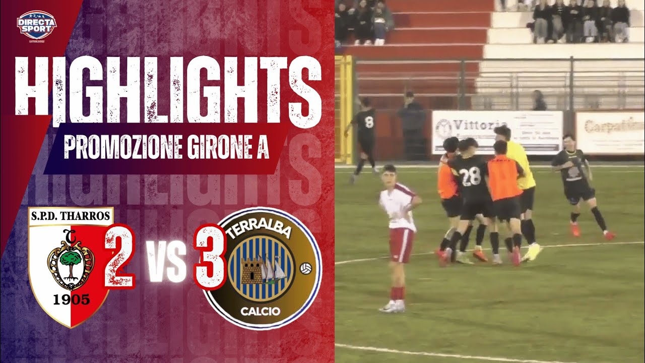 Calcio Promozione Gir. A - SPD Tharros-Terralba Francesco Bellu 2-3 (Highlights)