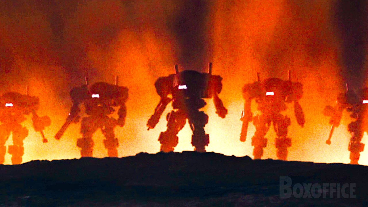 Marauders Mecha VS Bug Swarm | Starship Troopers 3: Marauder | CLIP
