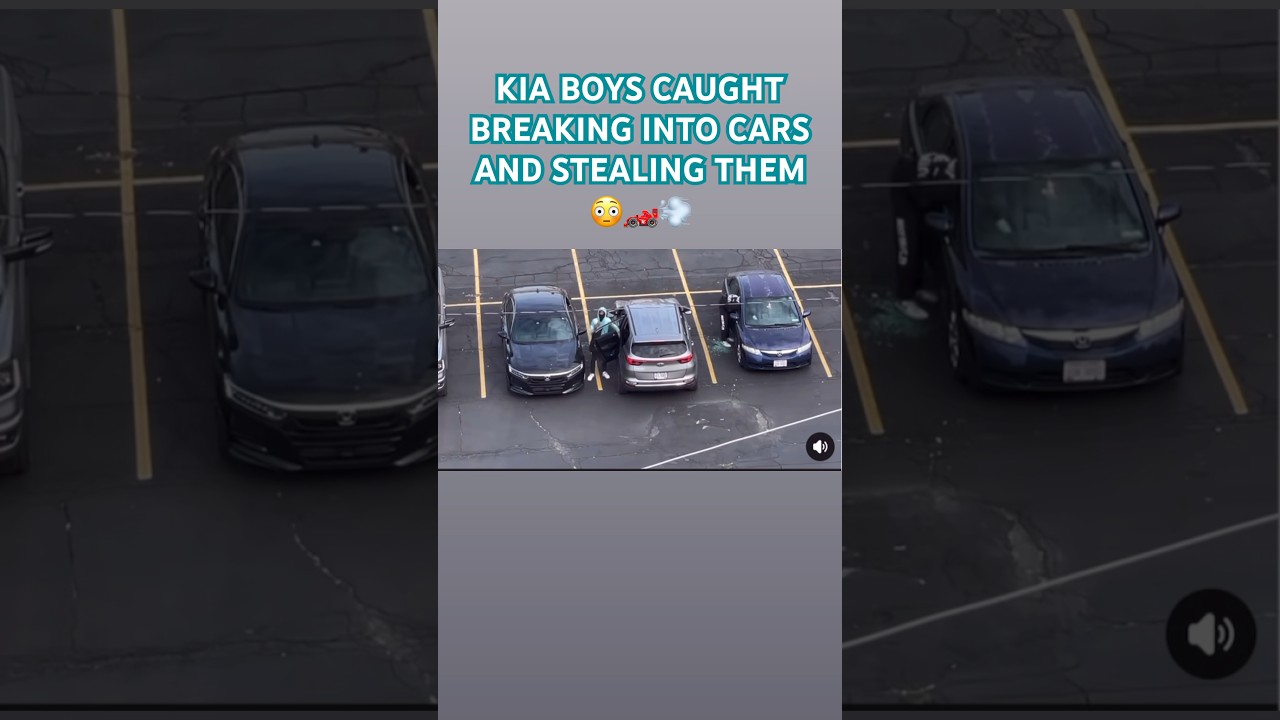 KIA BOYS CAUGHT BREAKING INTO CARS AND STEALS THEM!!😳🏎️💨#mustang #dodge #kia #hellcat #chevrolet