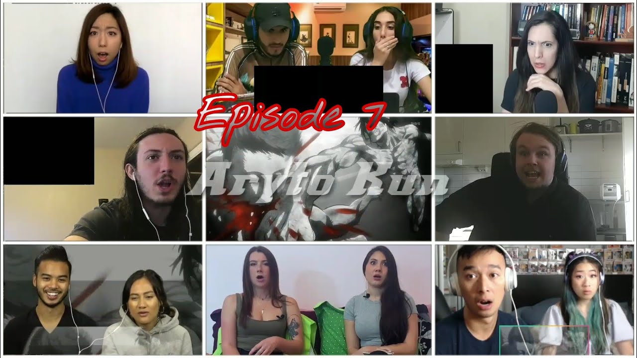 Attack on Titan | Shingeki no Kyojin season 1 episode 7 reaction mashup | 進撃の巨人