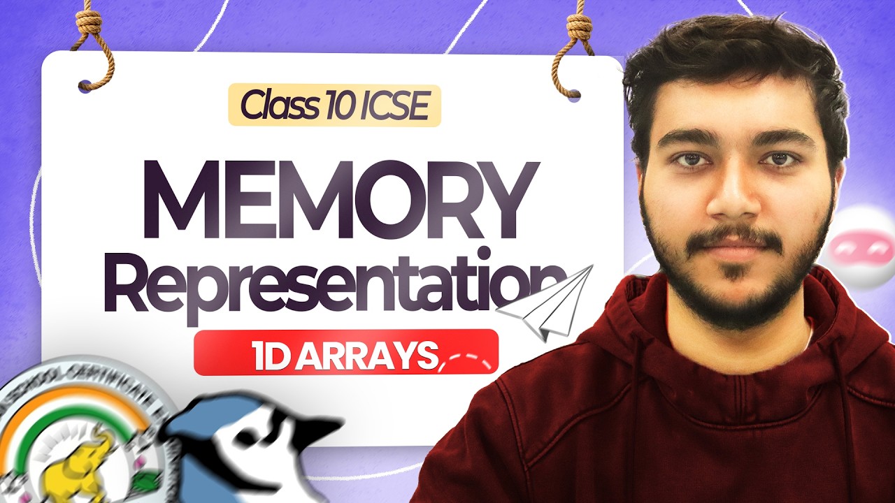 Memory Representation of 1D Arrays in Java | Diagram Explained | Class 10 ICSE