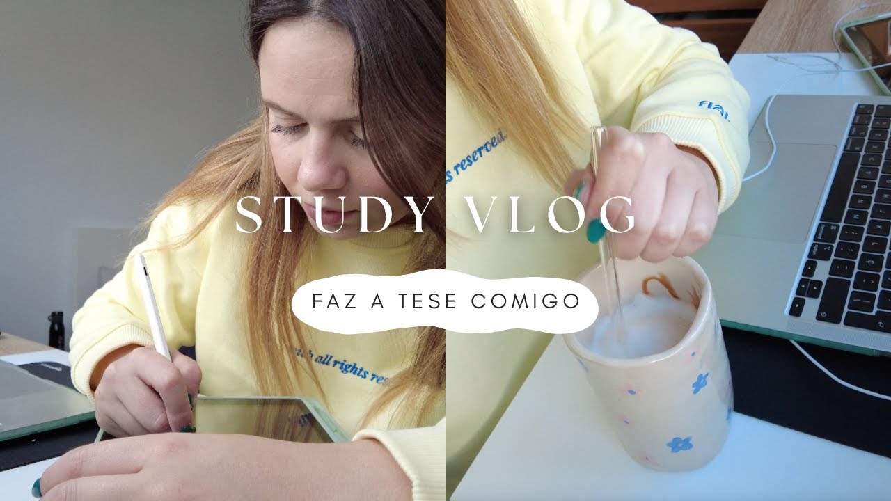 STUDY VLOG: um dia comigo a fazer a tese || Sara Vicario