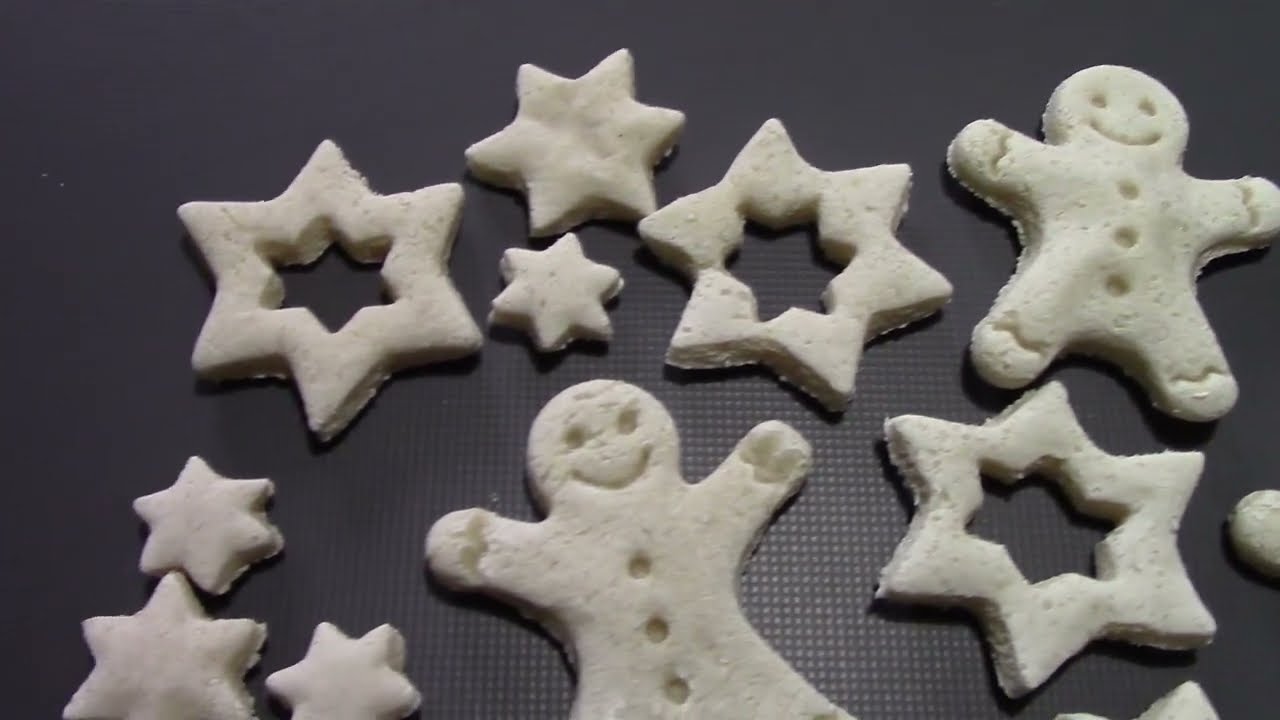 ASMR DECORAZIONI PASTA DI SALE di NATALE SOLO 3 INGREDIENTI