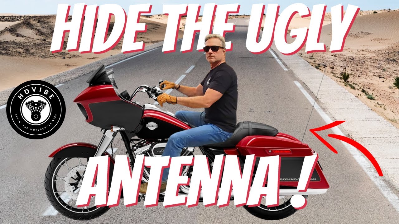 How to Hide the Antenna on your Harley for Free #Harleydavidson #roadglidespecial