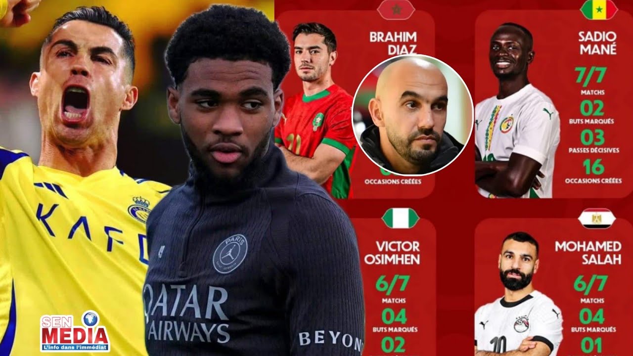 Ibrahim Mbaye et Jakobs déjà au charbon - Sadio Mané - Regragui - Salah - Krepin - Ronaldo - Brahim 