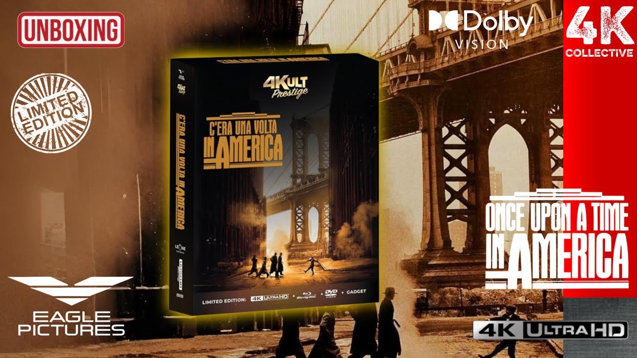 Once Upon A Time In America 4K UltraHD Blu-Ray Limited Edition 3000 copies Unboxing