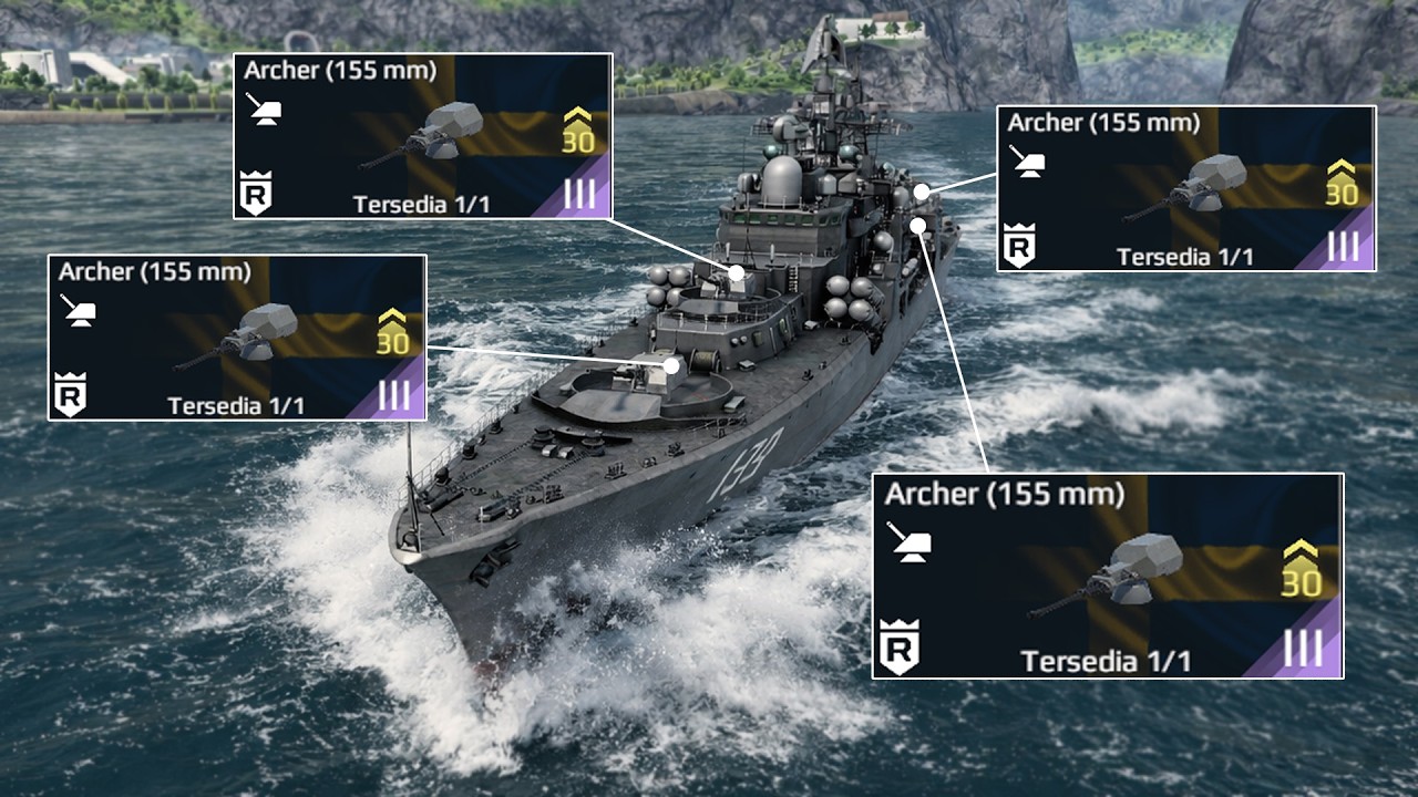 Sadis! CN Type 956EM Ningbo 4x Archer, Solo vs Squad 😈 - Modern Warships
