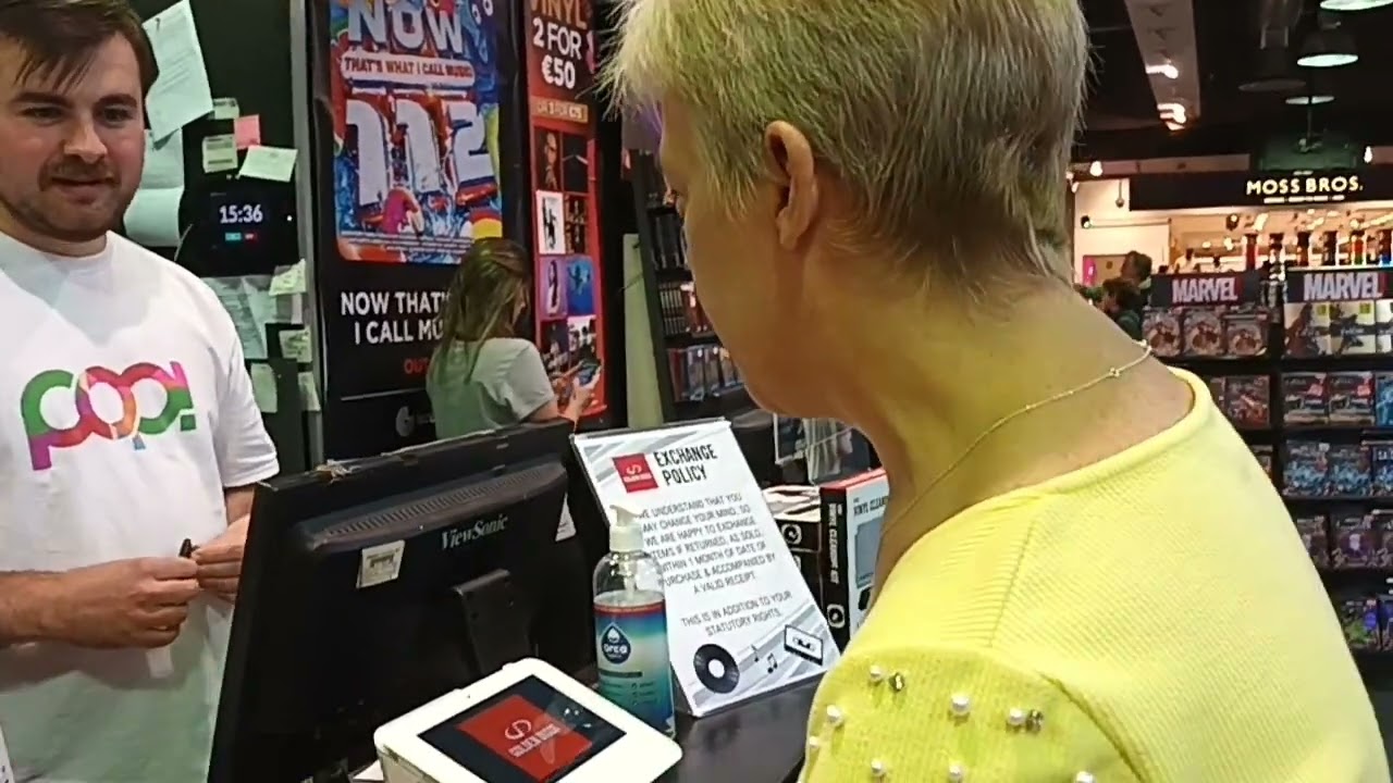 Tania Buying the No. One Platinum Collection Steps Album in Dundrum Town Centre on 19th of Aug 2022