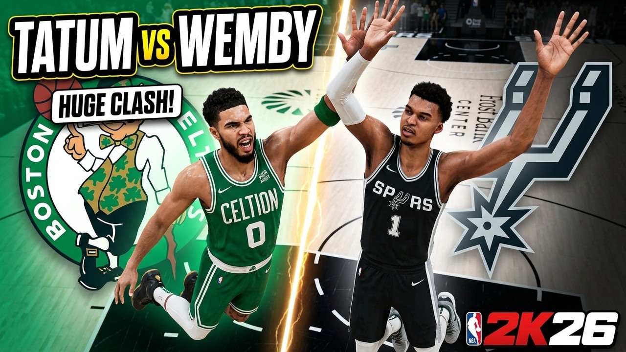 NBA 2K26: Jayson Tatum vs Victor Wembenyama in a HUGE Spurs vs Celtics Clash!
