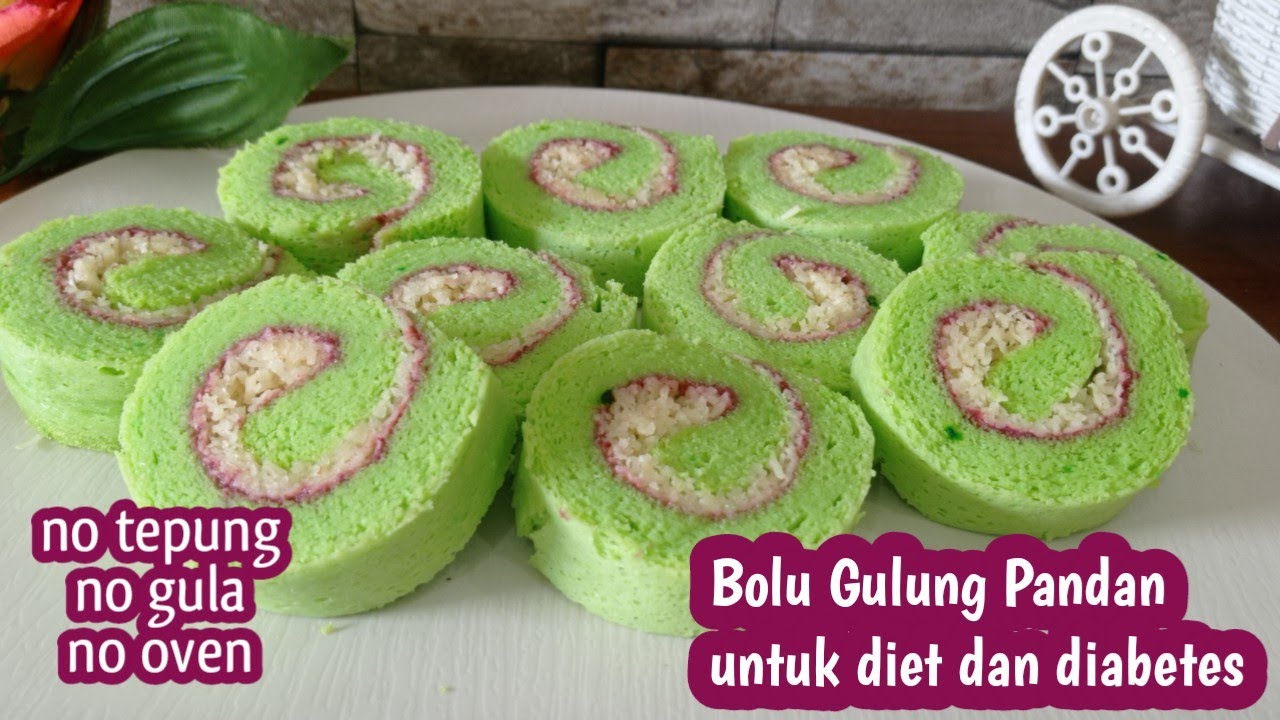 BOLU GULUNG PANDAN KETO, COCOK BAGI YG DIET DAN DIABETES || LOW CARBS SUGAR FREE