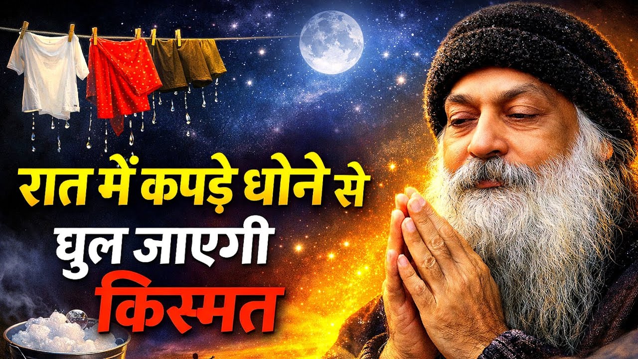 रात में कपड़े धोने से बदल सकती है आपकी किस्मत? | Osho Hindi Speech 