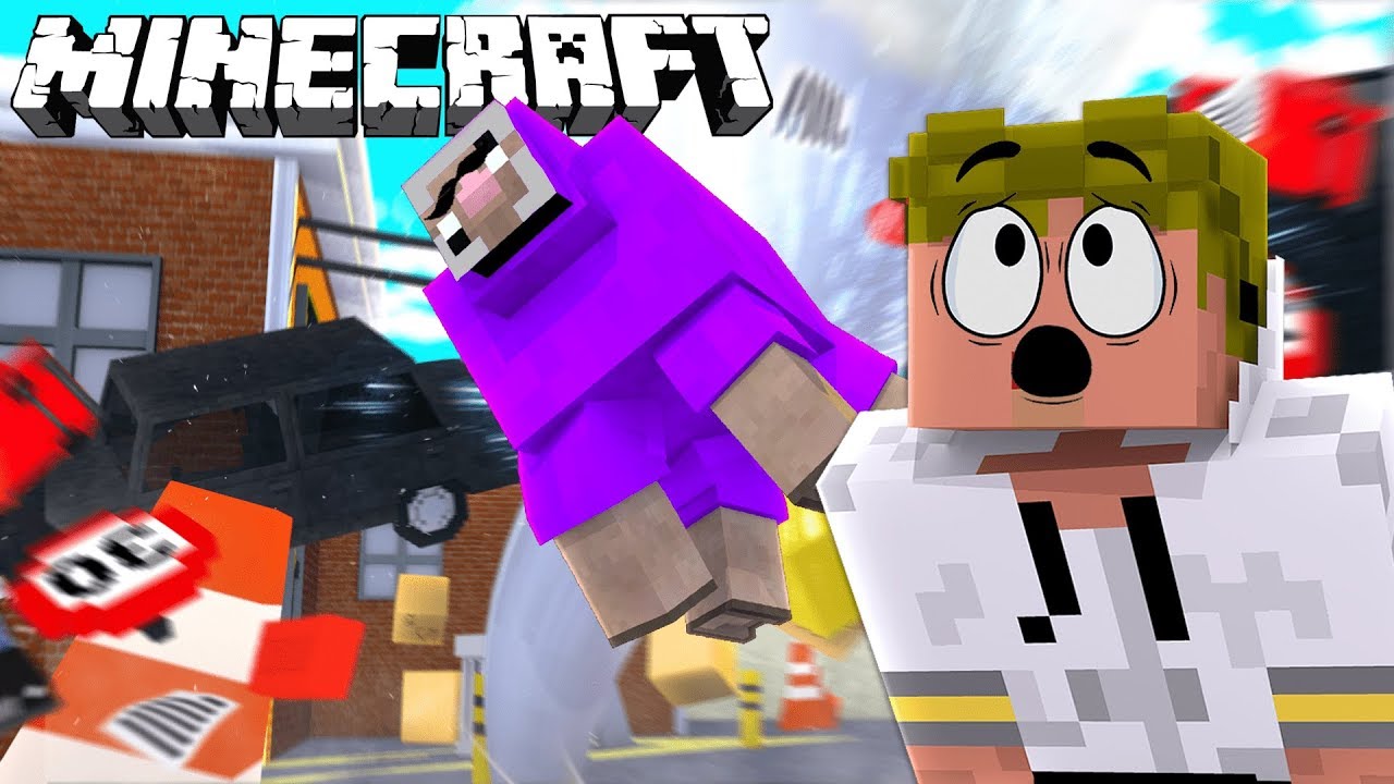 JUMP IN THE TORNADO!! (Minecraft Mods)
