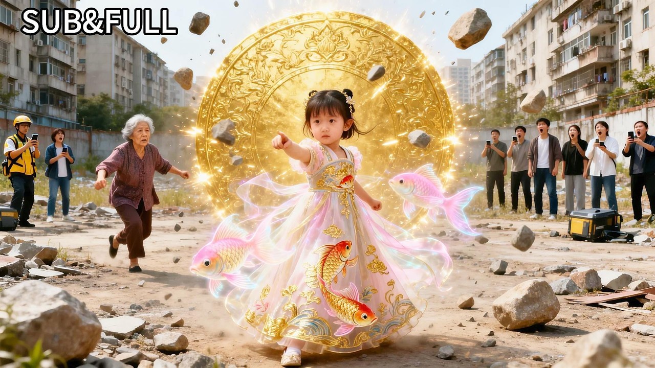 被惡奶罵災星的六歲孤女，被丟去深山自生自滅，殊不知她是誤入凡塵的千年錦鯉仙子轉世！小手掐訣召來護身金光擋下致命石頭，當場嚇退作惡的叔奶，圍觀村民瞬間看呆！#福星#萌娃#豪門#都市