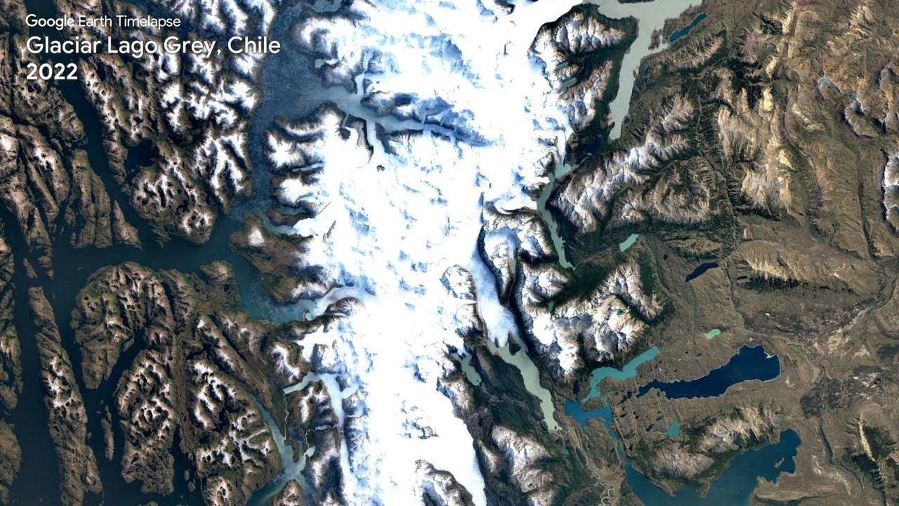 Glaciar Lago Grey, Chile - Earth Timelapse