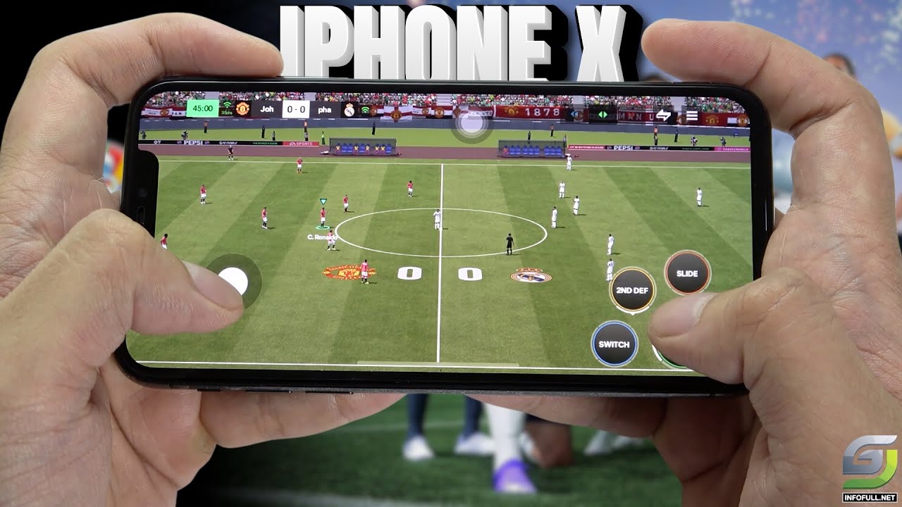 iPhone X test game EA SPORTS FC MOBILE 24