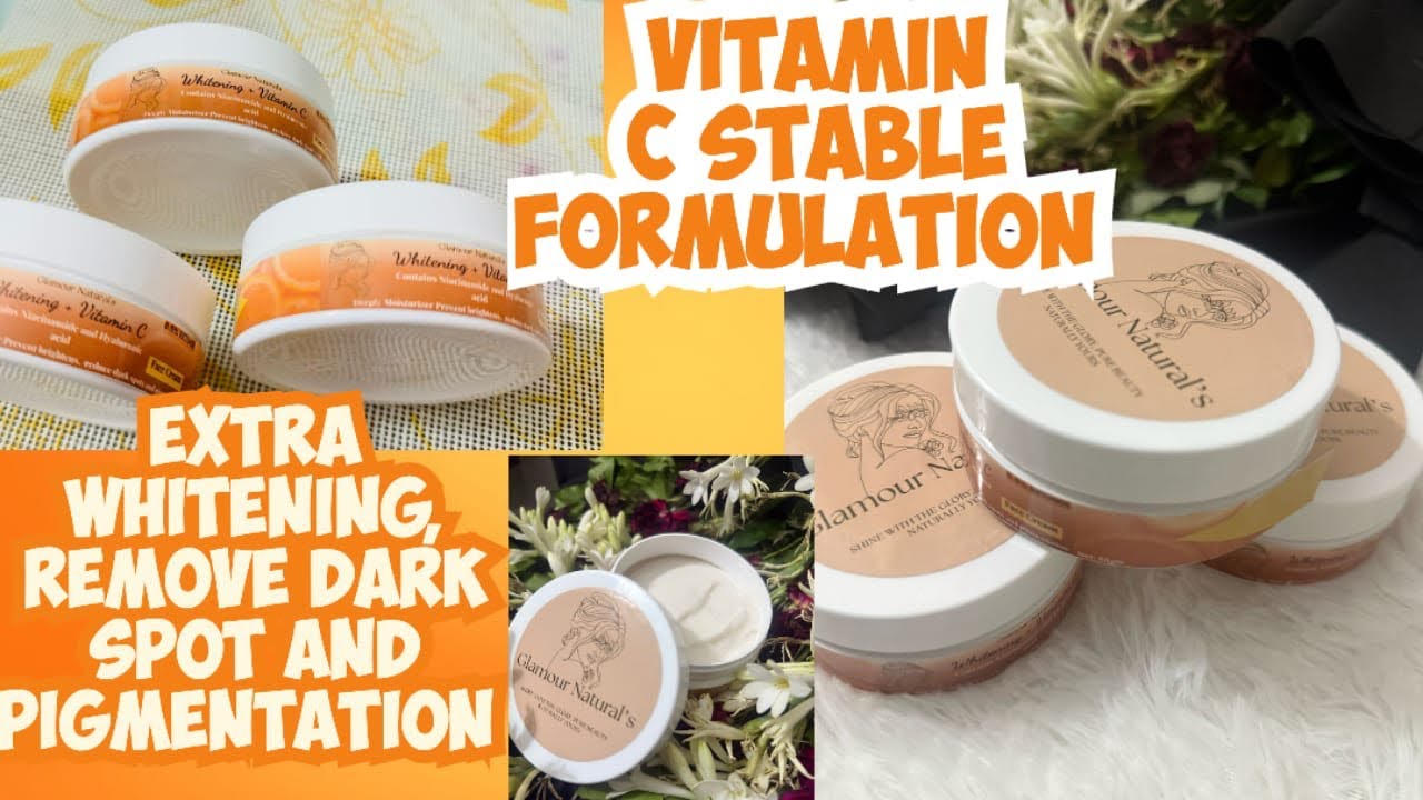 “How to Make Stable Vitamin C Cream | Long-Lasting Brightening Formula for Skincare Business”// 