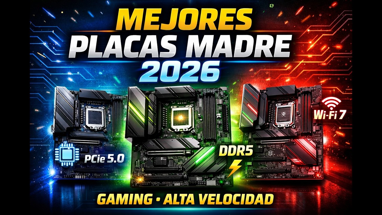 Las MEJORES Placas Madre para 2026: Guía Definitiva para Gaming y Potencia