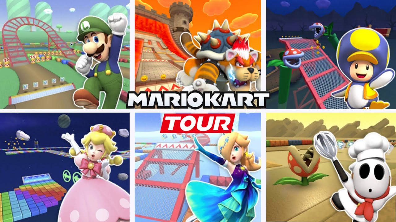MARIO KART TOUR - All SNES Courses (All Variants)