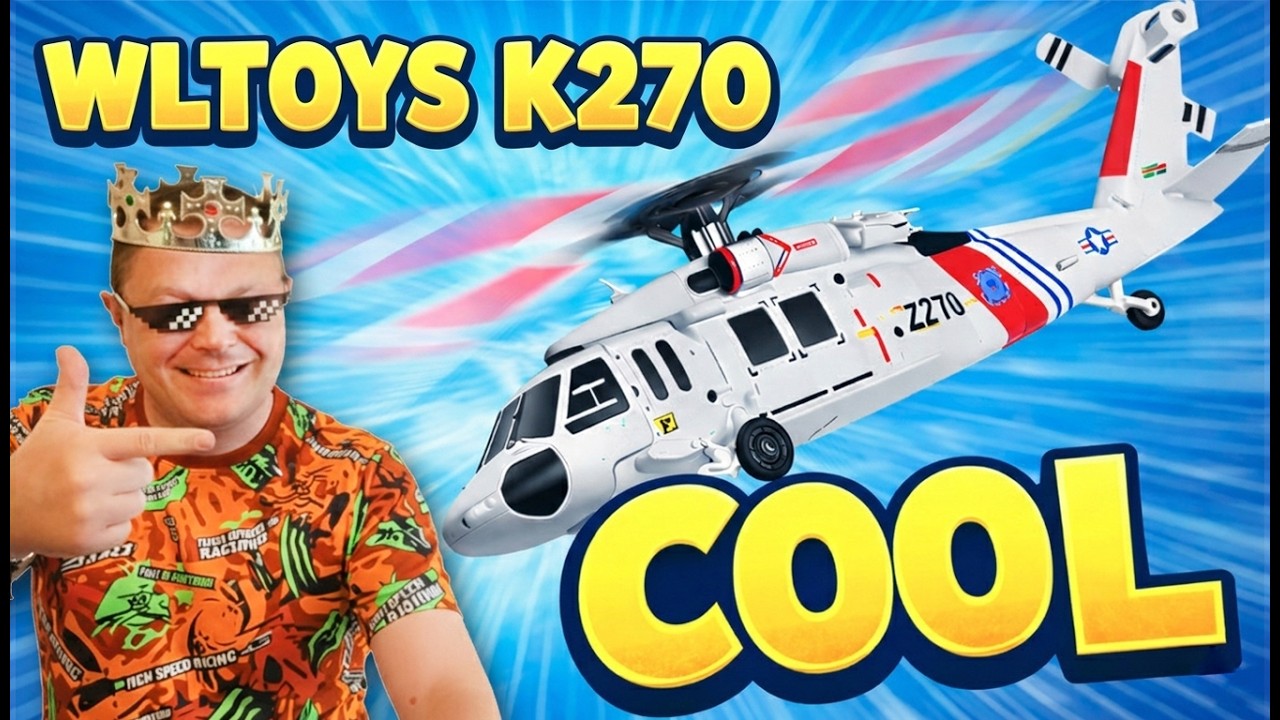TANI BLACK HAWK WLtoys K270 Helikopter RC &ndash; Unboxing, Test i Pierwszy Lot! 🔥