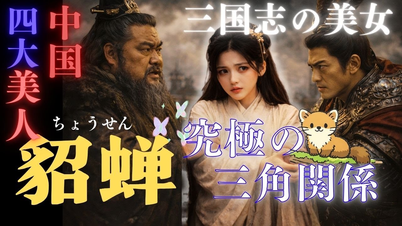 【三国志】貂蝉 絶世の美女・中国四大美女の正体と三角関係「連環の計」の全貌！呂布への愛は本物だったのか？
