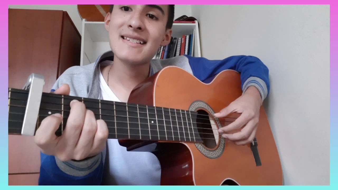 Como tocar Rojo de J Balvin en Guitarra F&aacute;cilmente tutorial