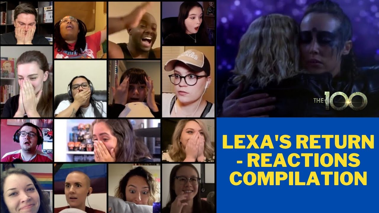 Lexa returns in The 100 season final: fans reaction ( 7x16) (Reactions compilation)