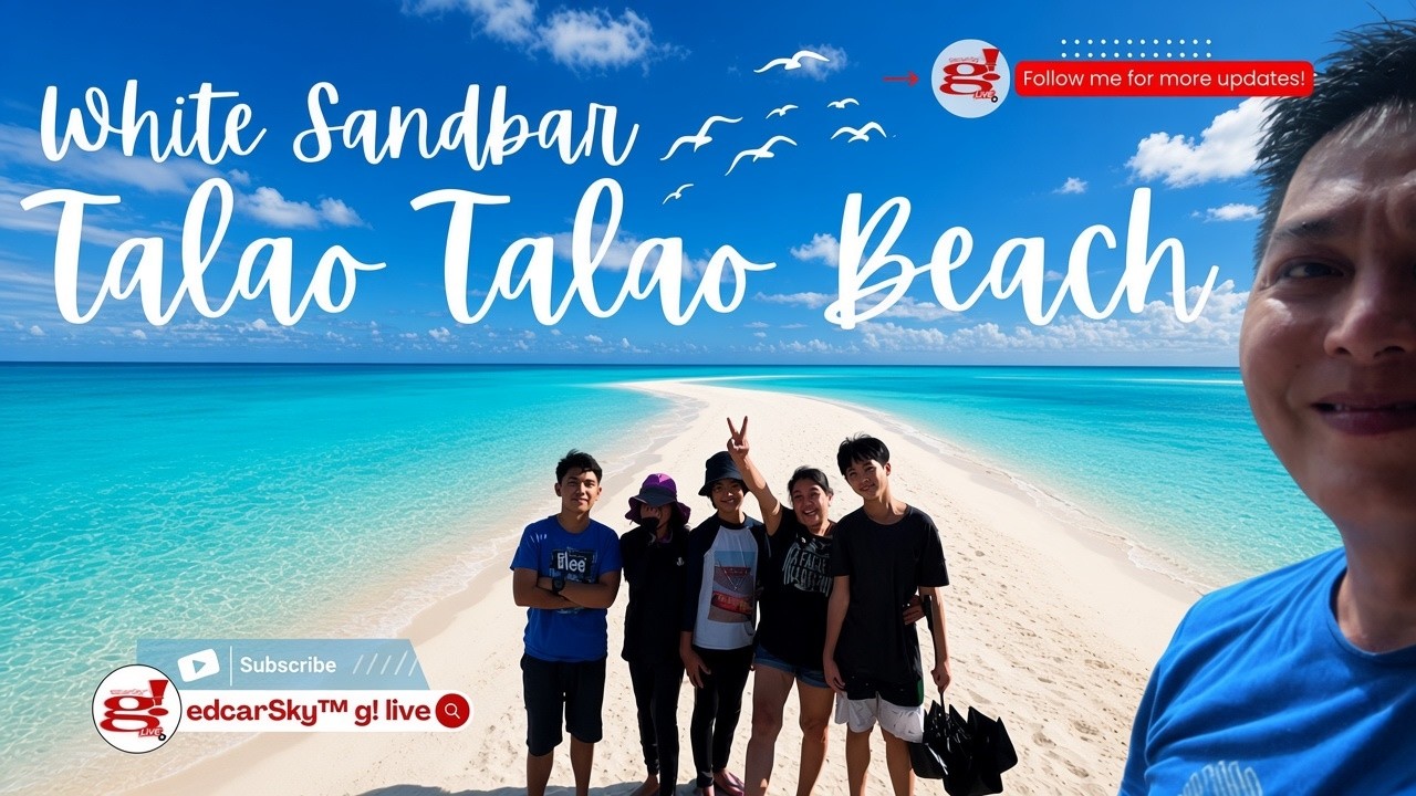 Nakakaamaze na Puting Sandbar sa Talao-Talao Beach Lucena