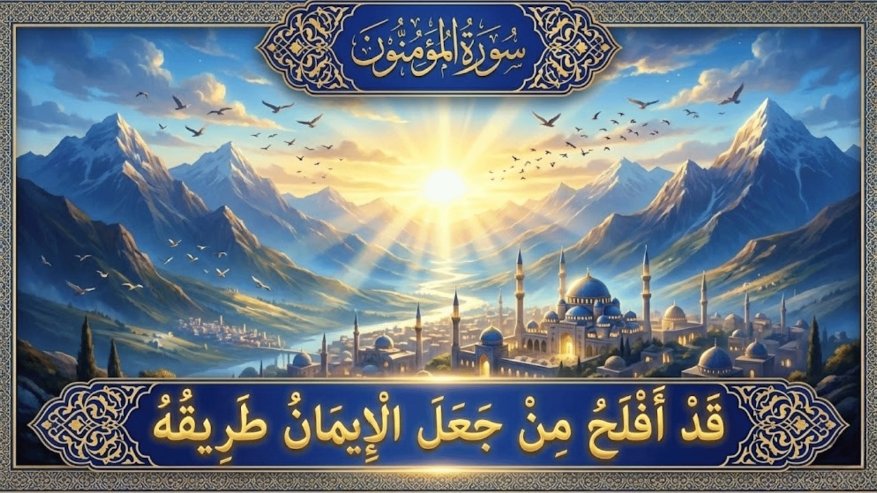 سورة المؤمنون كاملة بصوت أحمد العجمي | تلاوة خاشعة مؤثرة من القرآن الكريم