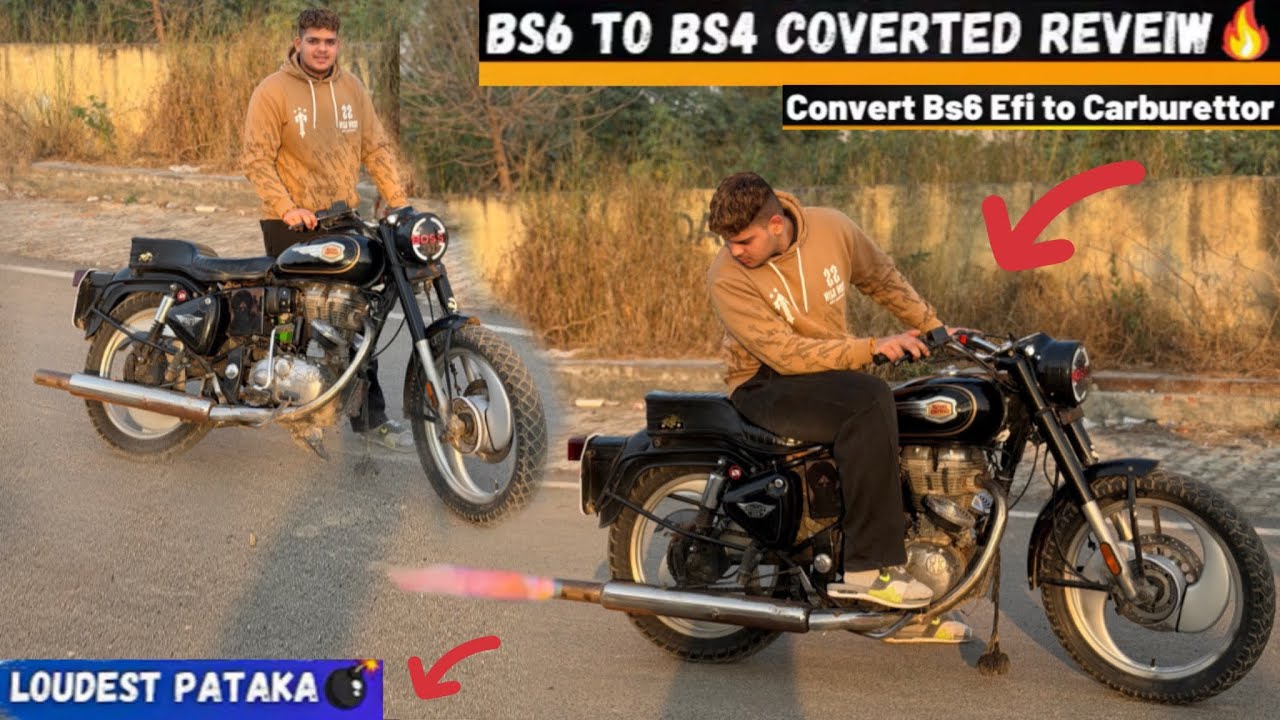 Bullet BS6 to BS4 may convert Reveiw🔥Efi to Carburettor😱