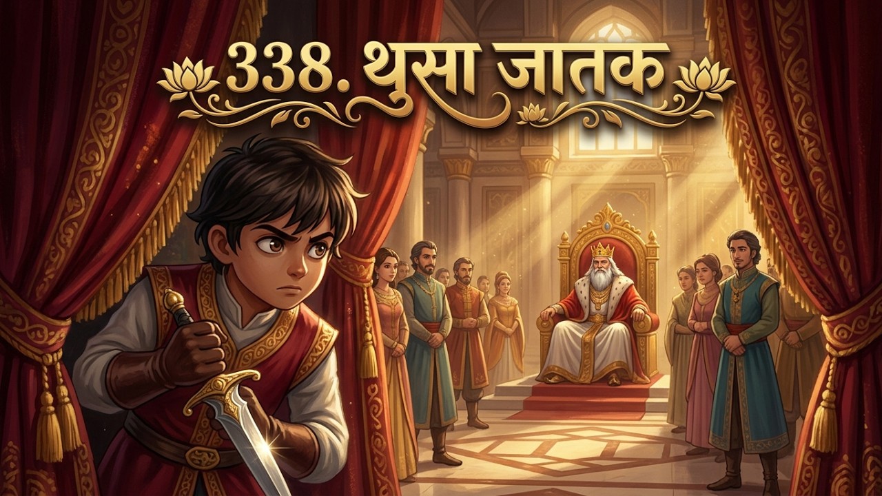 338. चार श्लोकांनी वाचलेला राजा THUSA JATAKA (जातक कथा)