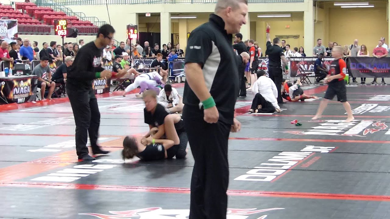 NAGA Charlotte Submission by Illegal Choke. Kids division. 12 year old girls 100-115 lb division.