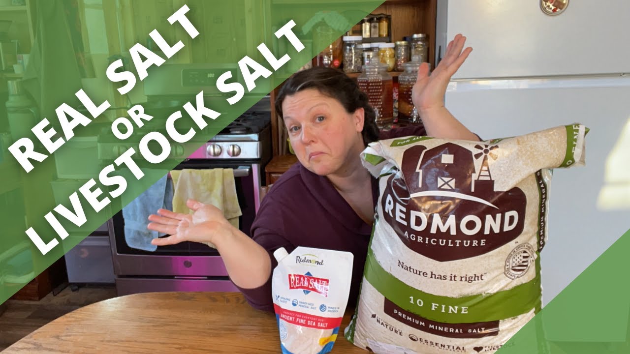 REDMOND REAL SALT или REDMOND LIVESTOCK SALT: сравнение &mdash; HOMESTEADING ALASKA