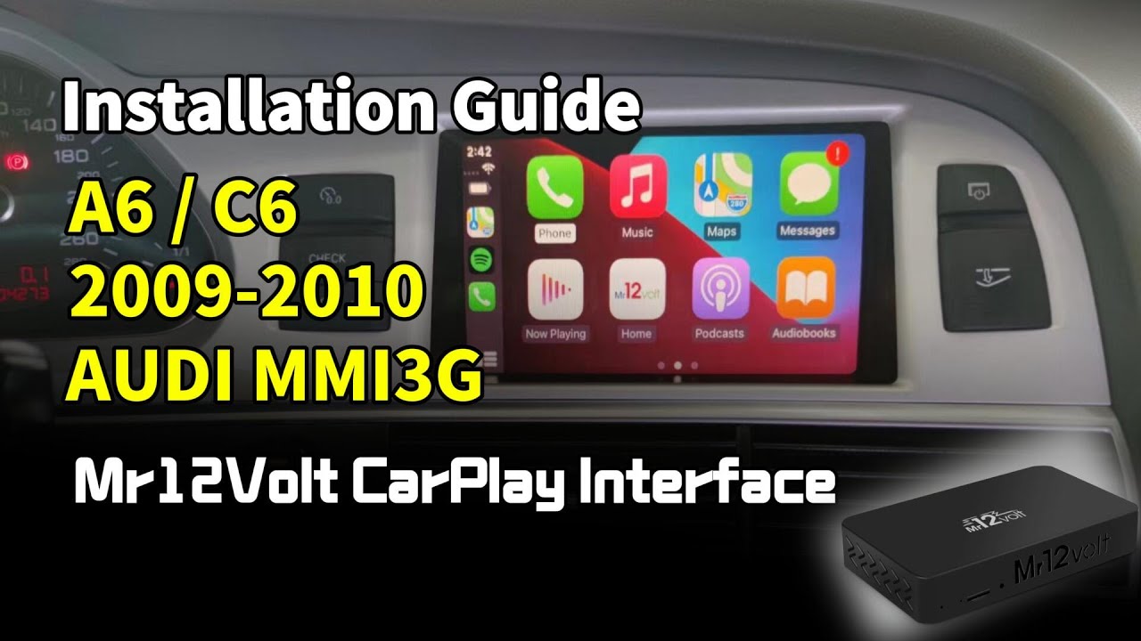 Audi A6/C6 2009-2010 CarPlay Android Auto Installation MMI 3G