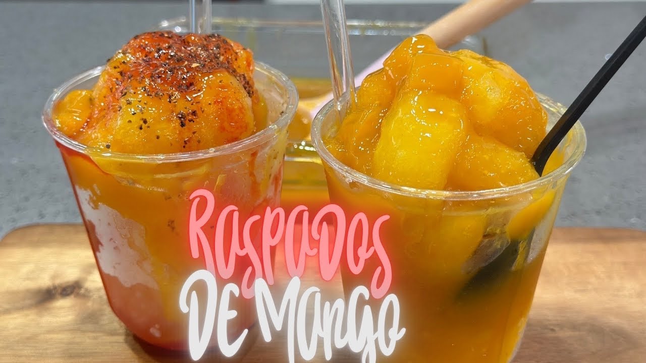 Raspados de mango natural