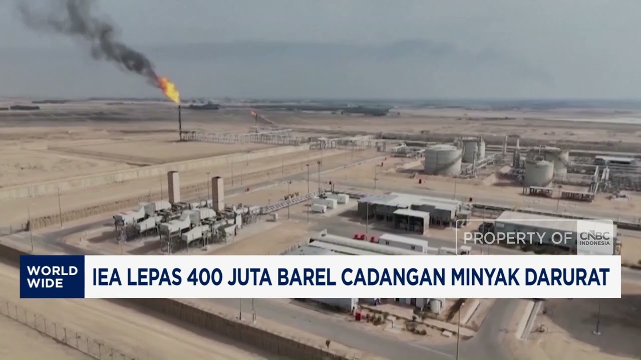 Efek PErang Iran, IEA Lepas 400 Juta Barel Cadangan Minyak Darurat