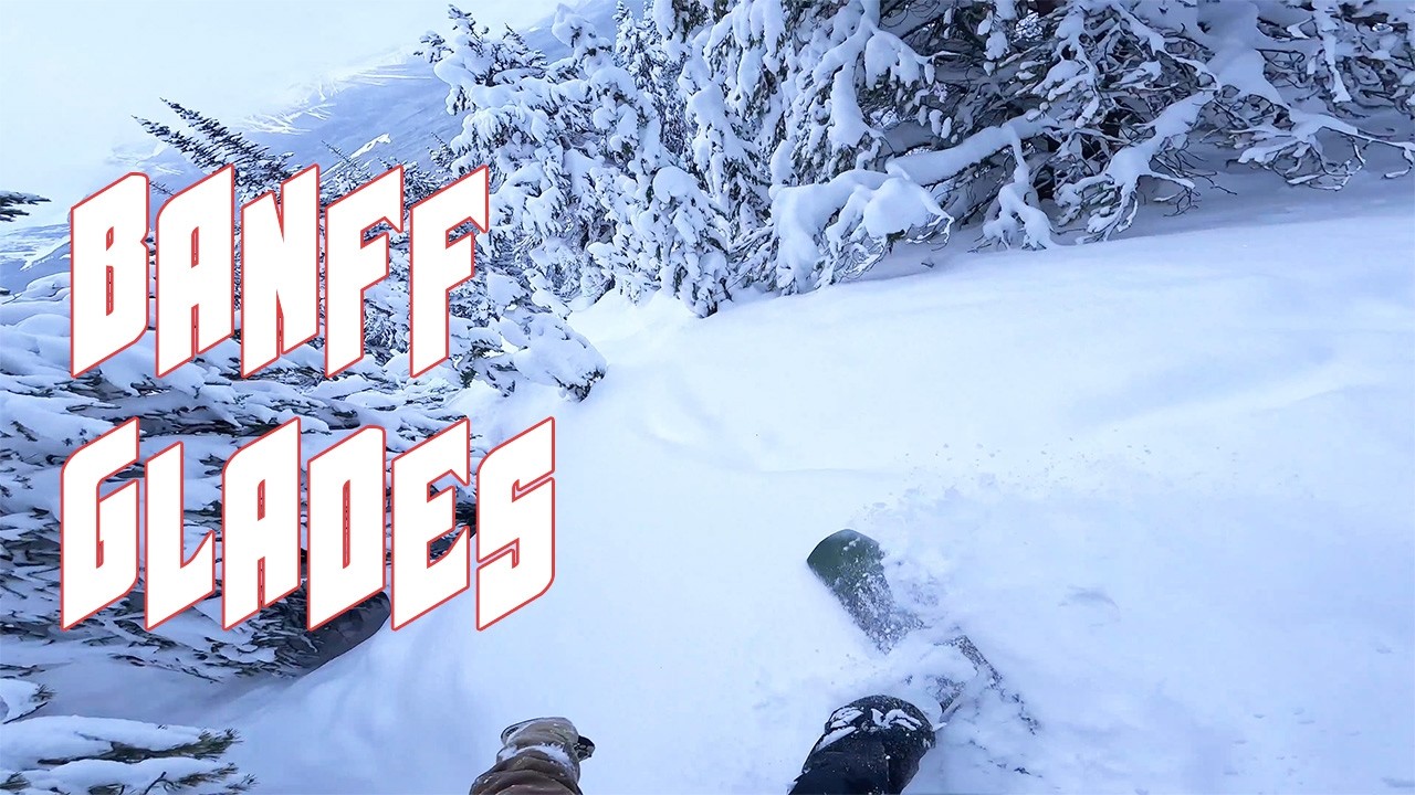 Snowboarding Glades in Banff National Park | POV